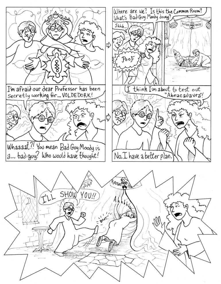 The fact that Prawn's face is back to normal in the 2nd pane is one of the many affects of messing with time. Definitely not a mistake.